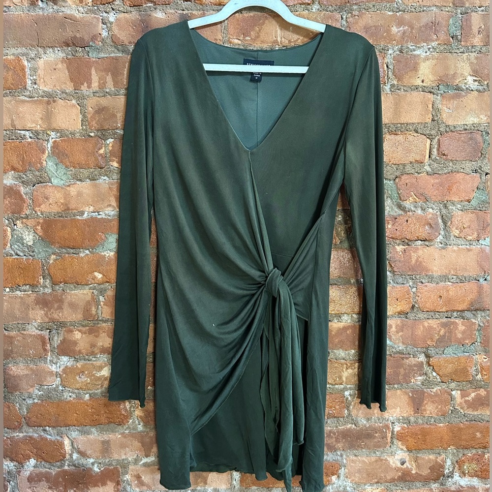 Long sleeve olive dress from revolve
